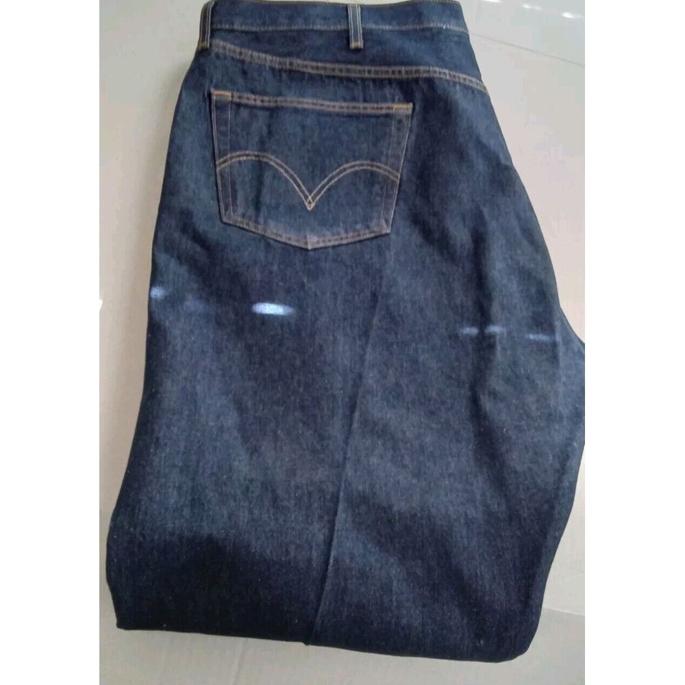 Levi's 501 XX Classic Straight‎ Leg Dark Blue Denim Jeans W48 L30 - Picture 7 of 10